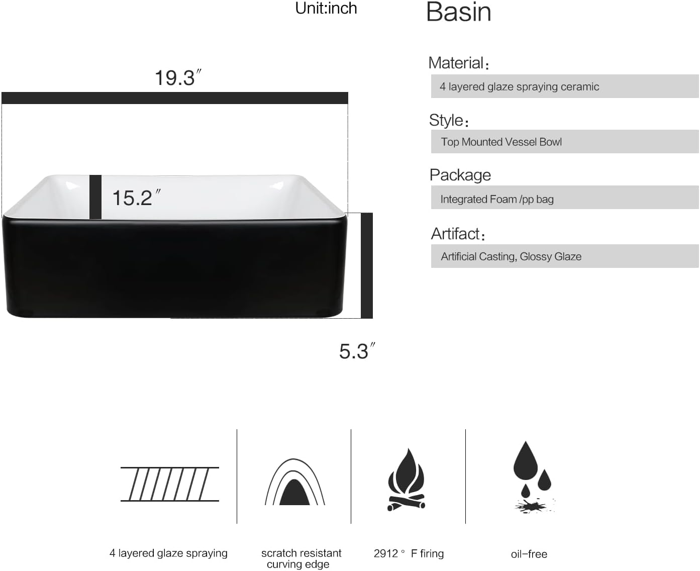 Modern Freestanding Bathroom Vanity With Sink