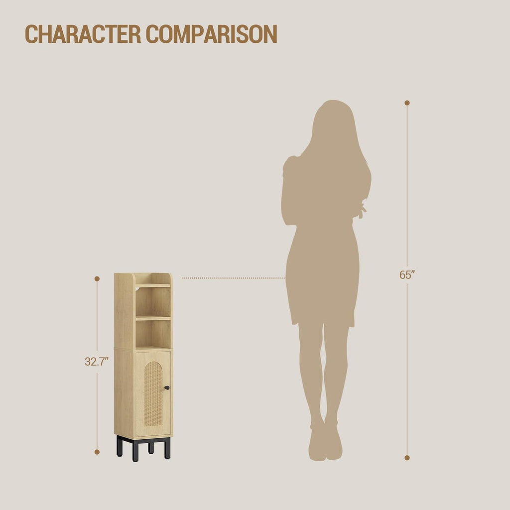Small Freestanding Bathroom Corner Cabinet