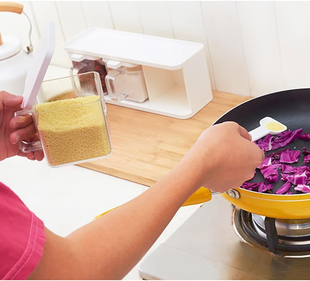Clear Multi‑Grid Spice Storage Container Set