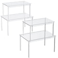 Clear Stackable Acrylic Cabinet Storage Risers