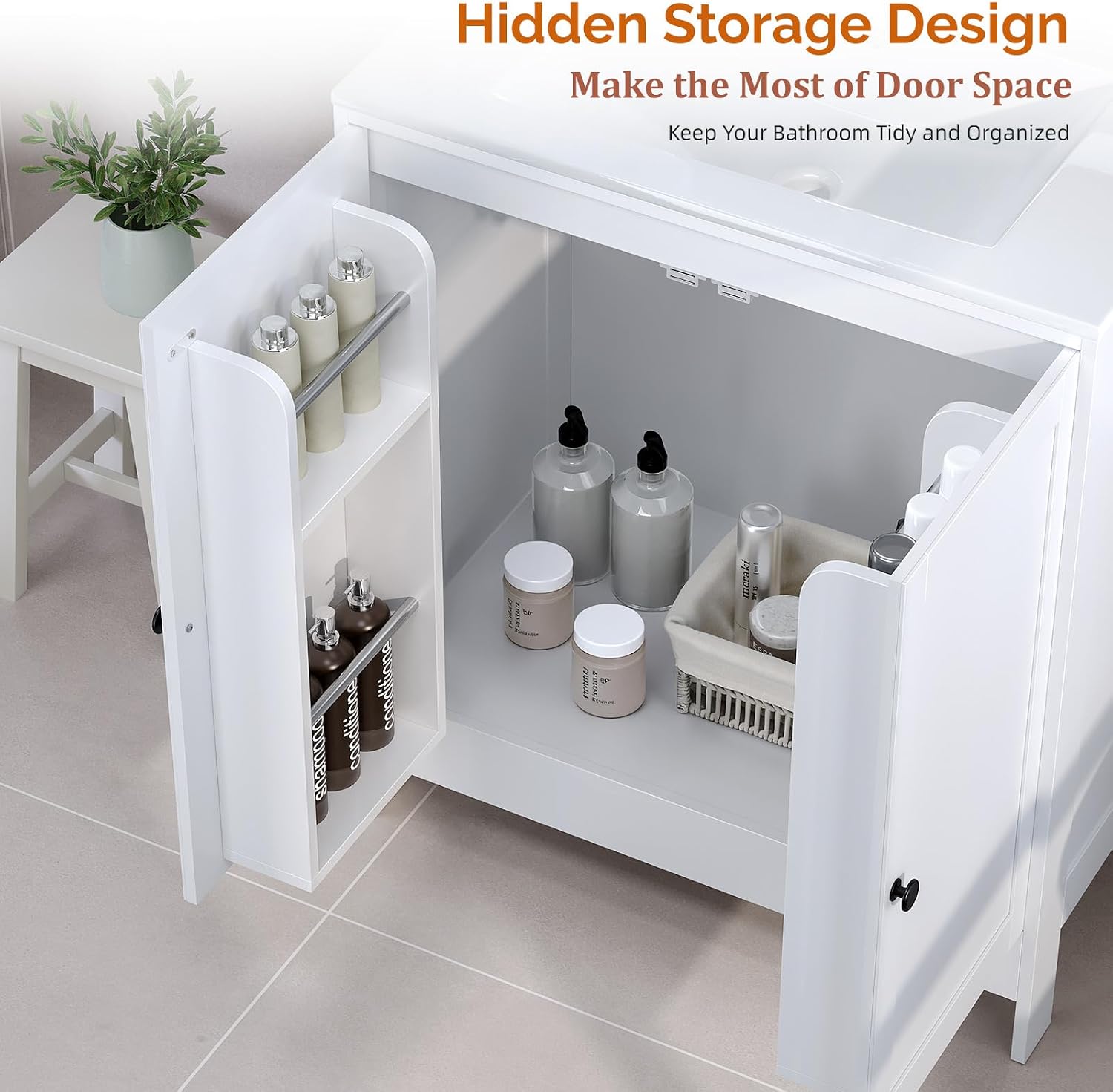 Modern Freestanding Bathroom Vanity With Sink