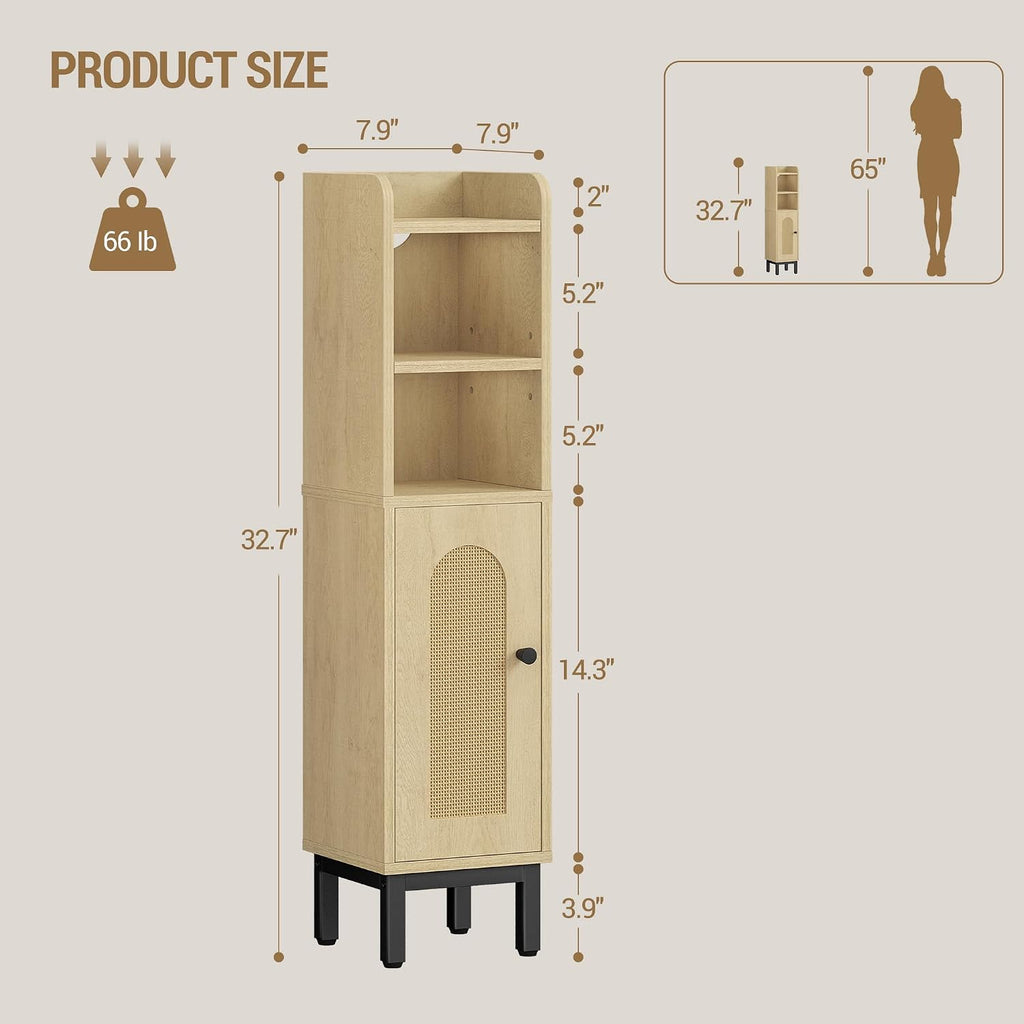 Small Freestanding Bathroom Corner Cabinet