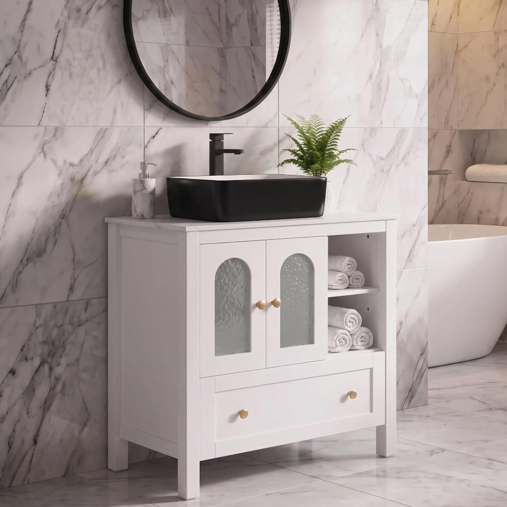 Modern Freestanding Bathroom Vanity With Sink