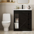 Farmhouse Bathroom Vanity With Resin Sink