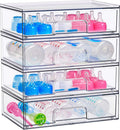 Clear Stackable Pull‑Out Storage Drawers