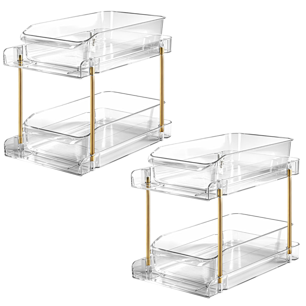 2‑Tier Stackable Pull‑Out Storage Organizer