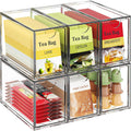 Clear Stackable Acrylic Tea Bag Organizer